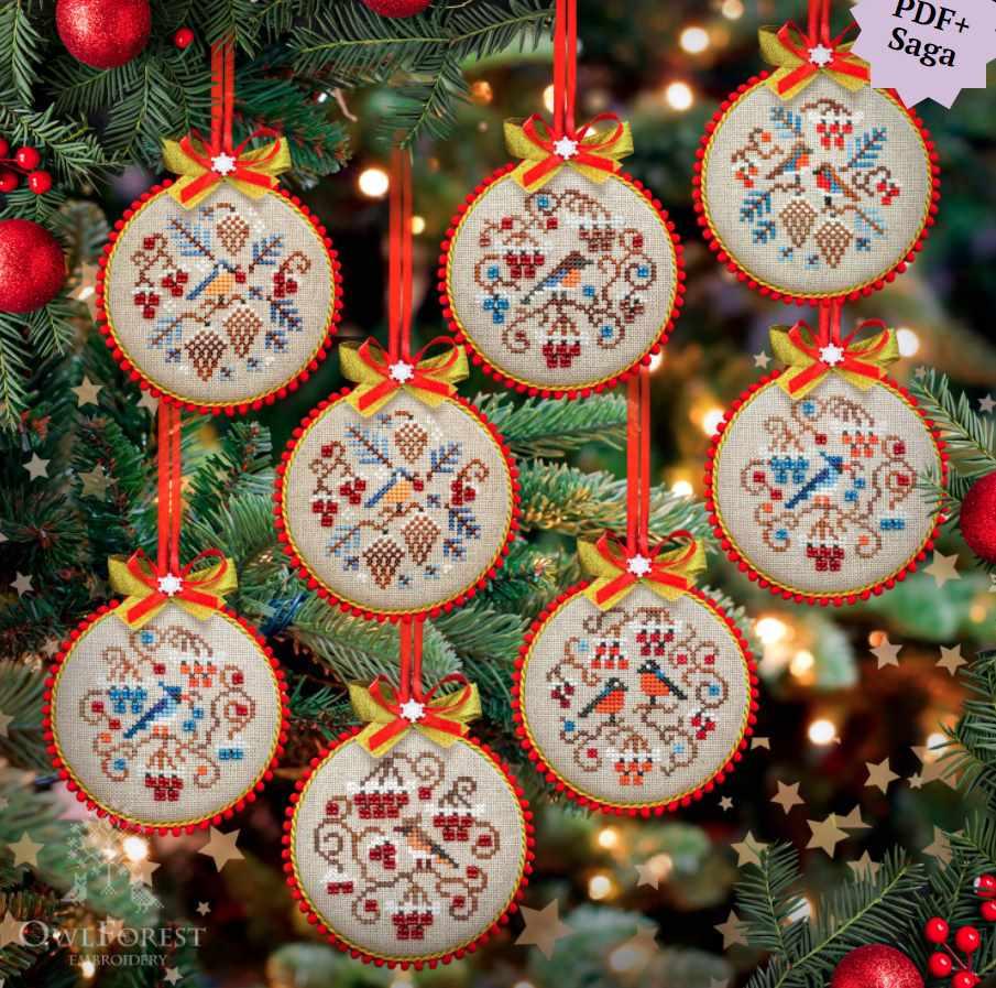 Электронная схема Зимние птички (Светлана Каськова)