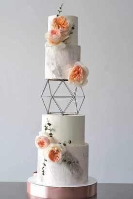 Многоярусный торт с геометрической конструкцией (4 яруса). Тариф "Я сам" (Надежда Архипова) @mkarkhipova, фото 1 из 1.