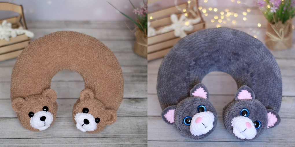 [lana_mi_toys] Подушка-игрушка в дорогу (Ирина Ильинова)