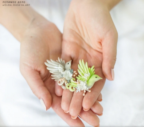 Брошь Птица счастья (Ольга Гусева)