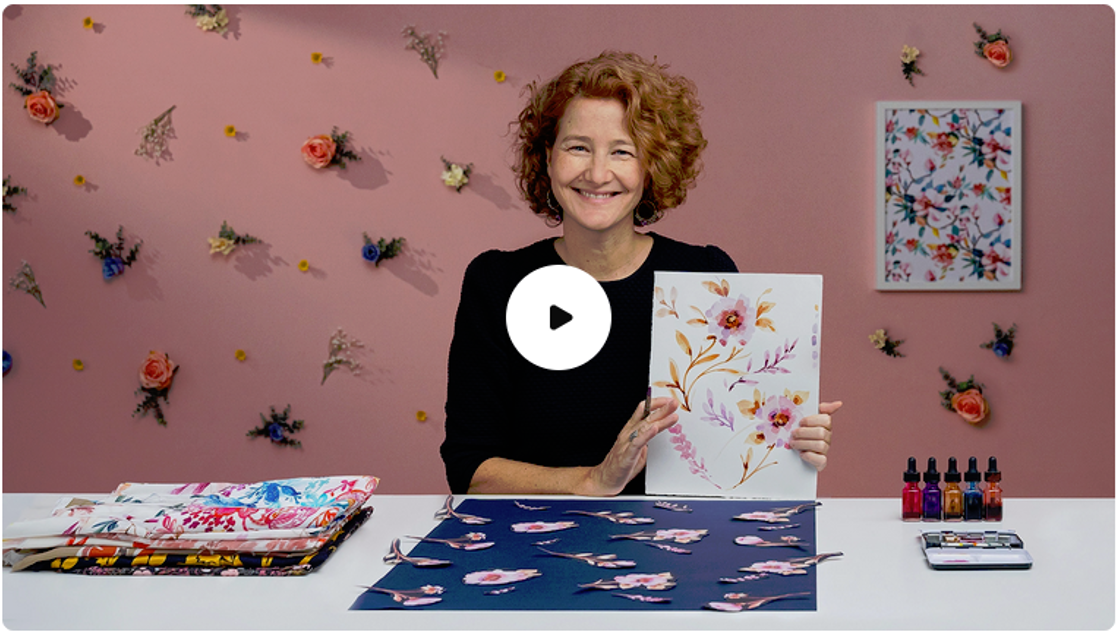[Domestika] Создание узоров с помощью акварели (Лола Сан-Роман Маршалл)