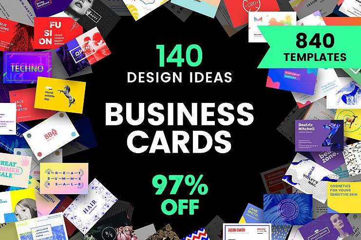 [Графика] 840 профессиональных шаблонов визиток