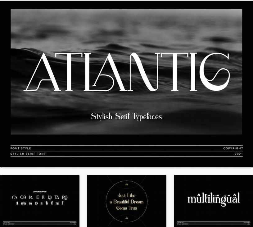 [Envato Market] Atlantic - современный стильный. Шрифт