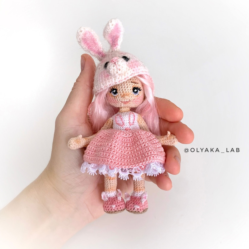 [Кукольная лаборатория Оля_ка] Кукла в шапке Зайки (Ольга Нижибецкая)