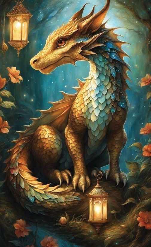 Дракон с фонарями (Ольга Базанова)
