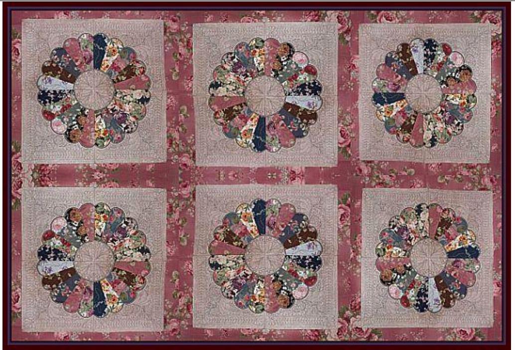 [OregonPatchWorks] Машинная вышивка. Комплект для квилтинга № 1 Дрезденская тарелка (Allstitch)