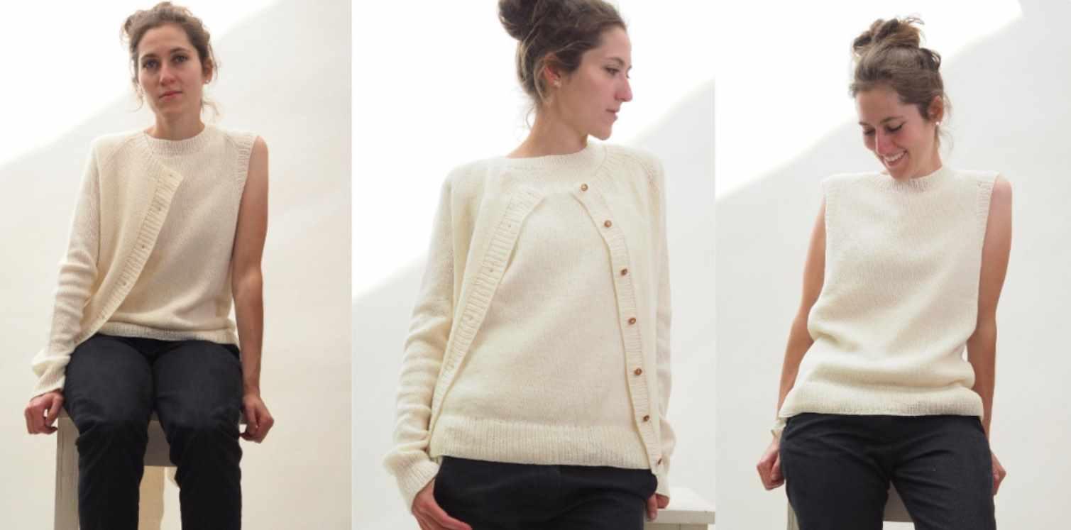 [Вяжи.ру] Вязание кардигана и топа сверху Agnes