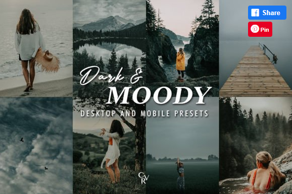 [Creativefabrica] 10 Dark and Moody Lightroom Presets