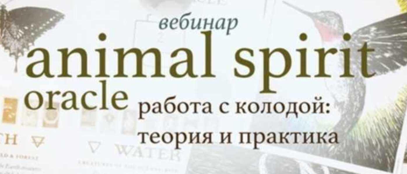 [Школа таро Модель мира] Вебинар по оракулу Animal Spirit (Лидия Павлова)