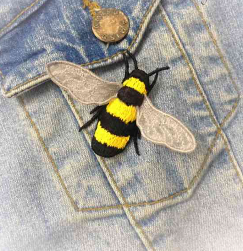 [Embroidery dreams] Пчела Брошь. Дизайн машинной вышивки ФСЛ (Birochka Embroidery)