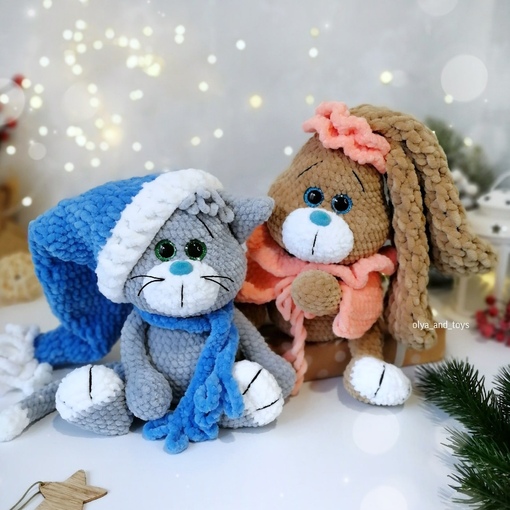 Заюшка и Котя. МК 2 в 1 (Ольга Шкарлатюк)