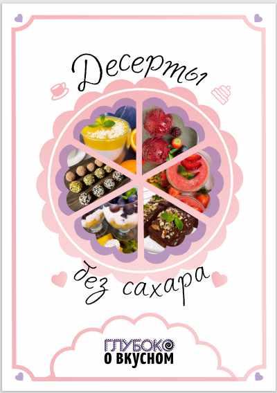 [glubokopolezno] Сборник рецептов «Десерты без сахара»