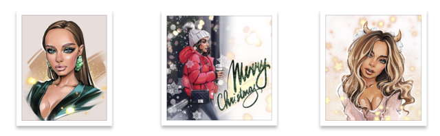 Марафон по Новогодней иллюстрации (Катя Синюхина)