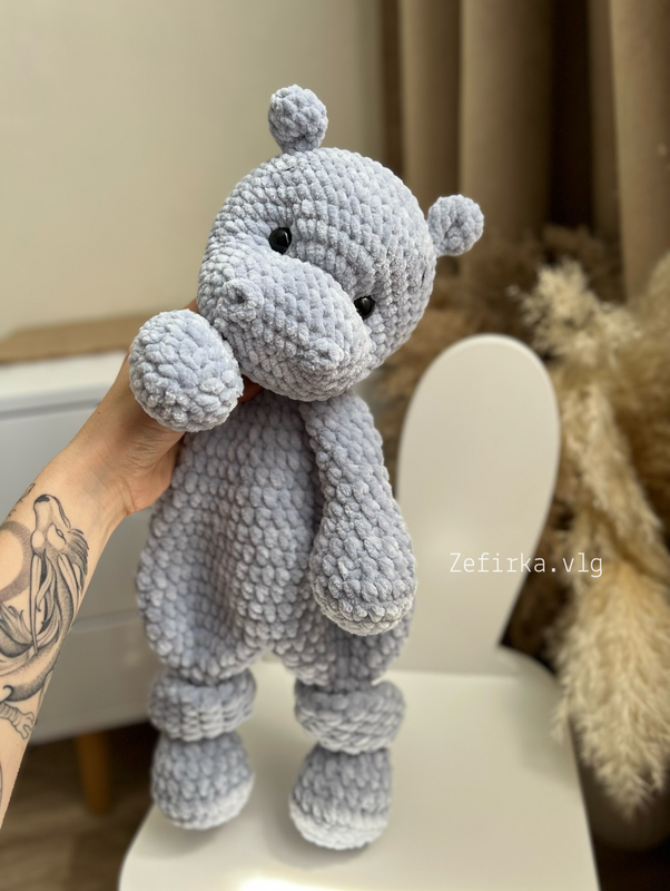 Игрушка-комфортер Бегемот (Валентина Ващенко)