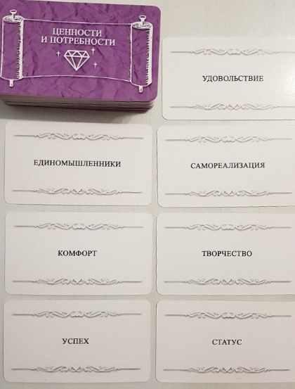 Тематическая колода Ценности и потребности (Евгения Баксан)