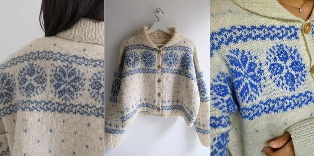 [Вяжи.ру] Жаккардовый кардиган Christstollen