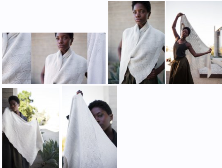 [Вяжи.ру] Стильная шаль спицами Skala