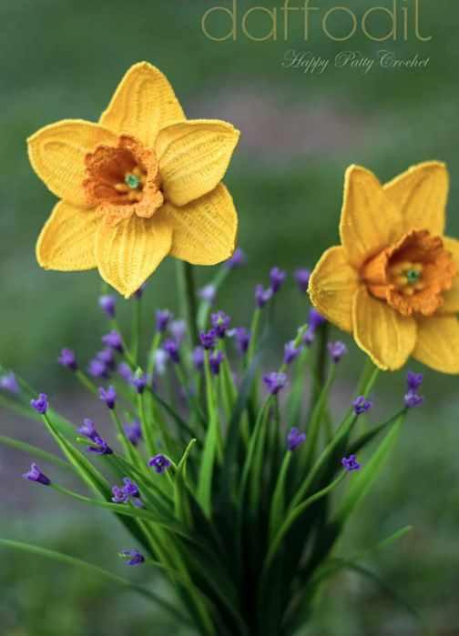 Daffodil Narcissus/Нарцисс (HappyPattyCrochet)