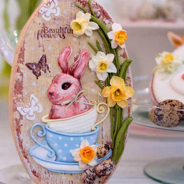 [Пряники "Стильная Пасха"] Уроки "Пасхальный зайка с нарциссами" и "Пасхальные уточки" (Таня Свирко)