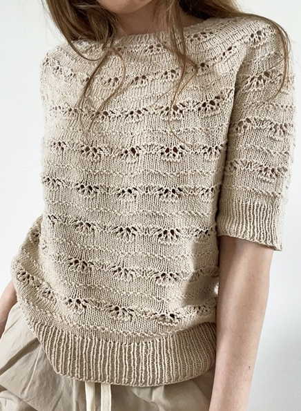 [Lene Holme Samsøe] Футболка Musling Tee (lingvaknit), фото 1 из 1.