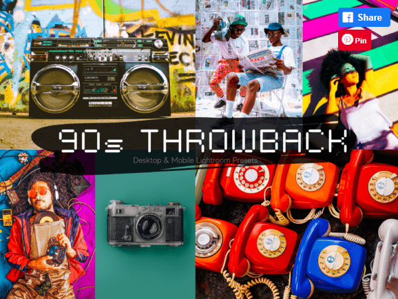 [Creativefabrica] 10 пресетов 90s Throwback Lightroom Presets