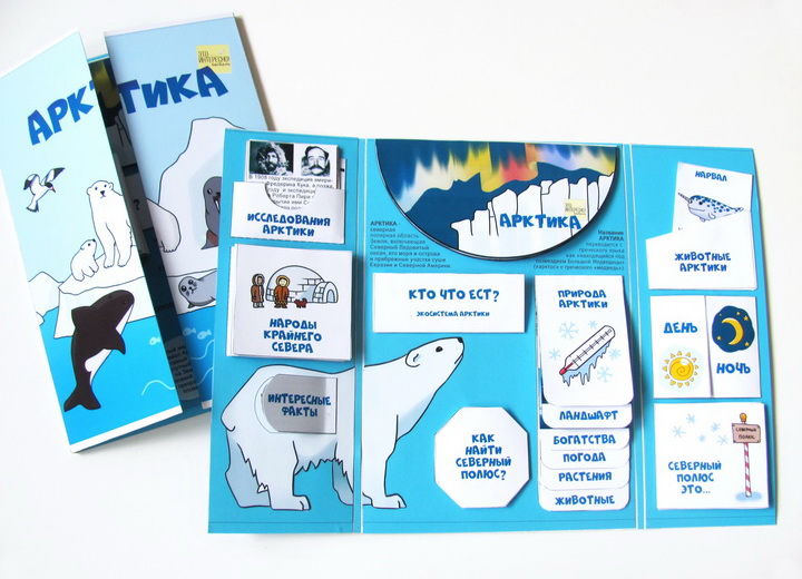 [Lapbook] Шаблон лэпбука Арктика - школьникам (Татьяна Пироженко)