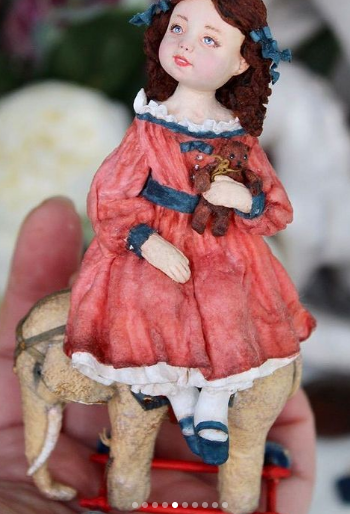 Мастер- класс "Любимые игрушки - Мечтательница на слоне" (Татьяна Броницкая)