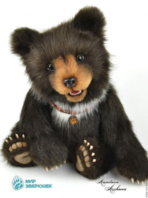 Выкройка Мишка натюр с открытым ртом (Анастасия Аржаева-Масловская)