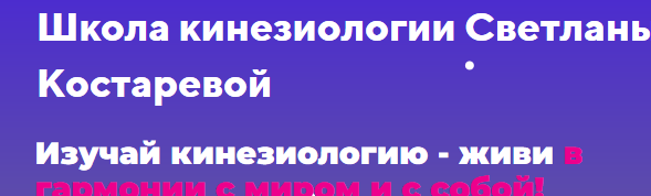 Кинезиология и стресс. Простые техники снятия стресса. (Светлана Костарева), фото 1 из 1.