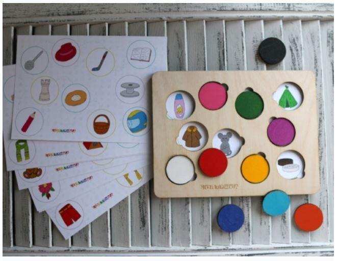 [or_love_you] Логопедическая игра "Прятки". Листы-вкладыши с картинками на звуки Р, Рь (Юлия Орлова)