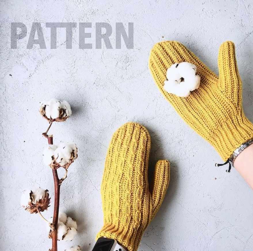 Варежки крючком Necklace (svetlana__kochkina)