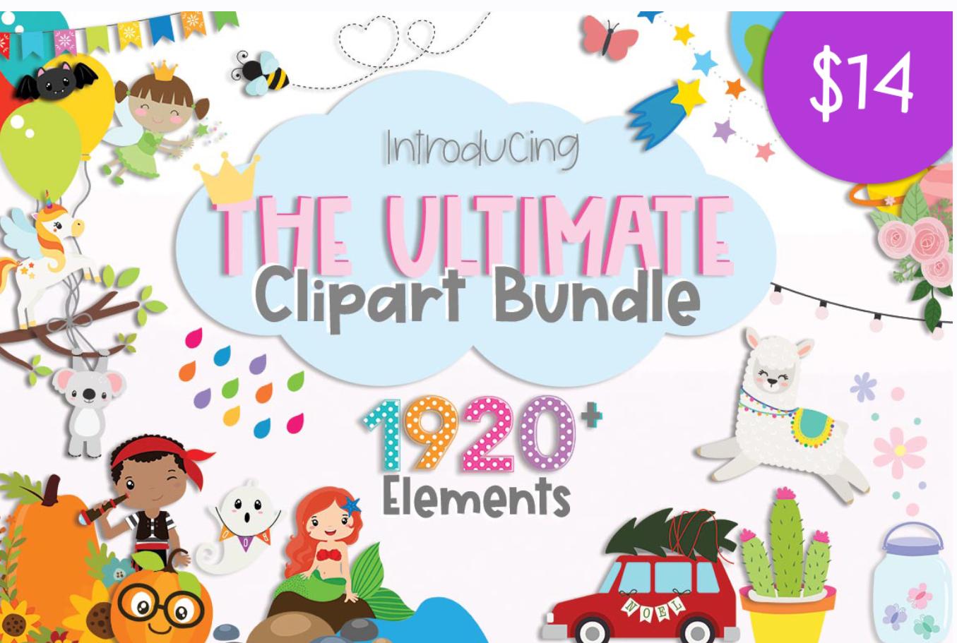 [craft_bundles] Набор Клипарта из 1920+ Элементов. The ultimate clipart bundle, фото 1 из 1.