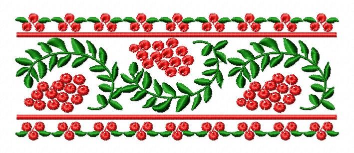 [Embgallery] Дизайны машинной вышивки. Рябина