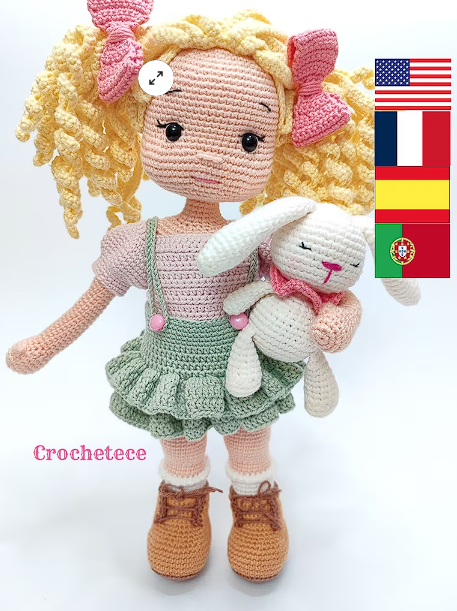 Кукла крючком Дженни и Банни (Nergiz Yetgin)