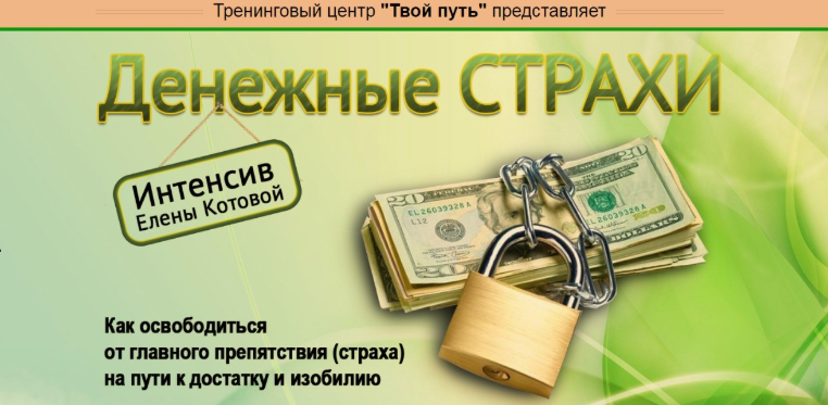 Денежные страхи (Елена Котова) (VIP Пакет)