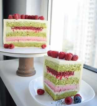 Рецептурная карта «Фисташковый торт с малиной и белым шоколадом» (Софья Иванькова)