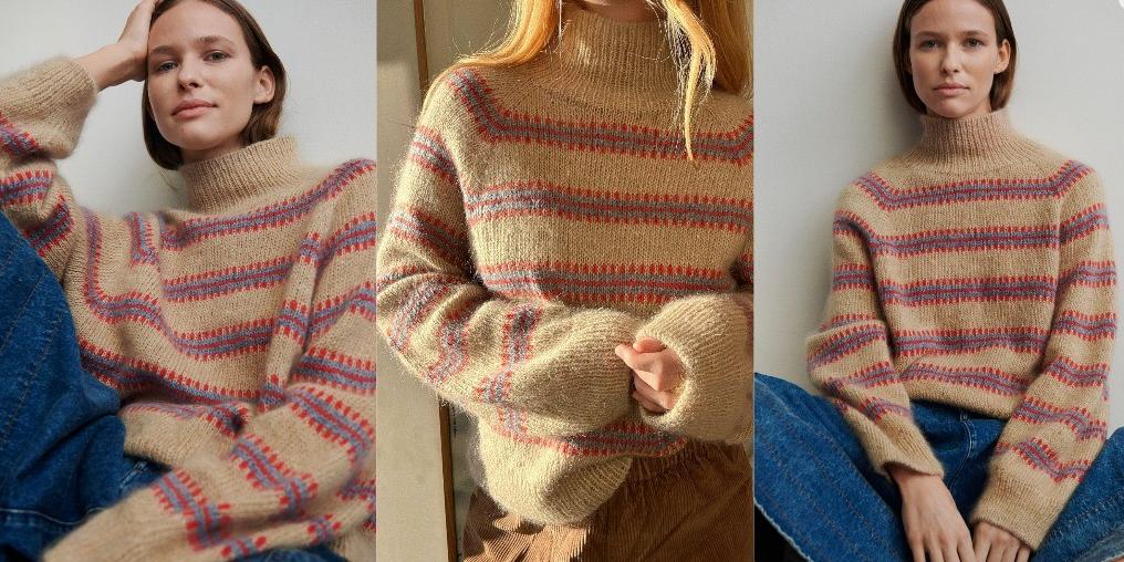 [Вяжи.ру] Модный свитер в полоску Norma (My Favourite Things)