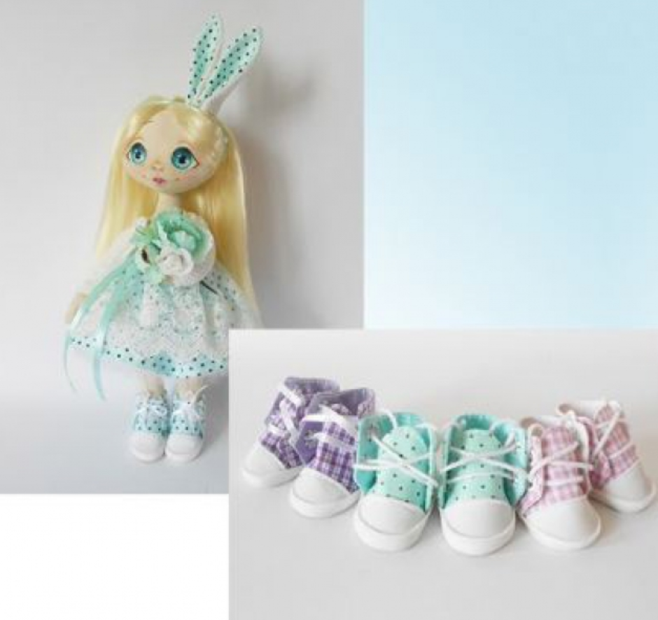 Кеды  для куклы (Оксана Пономаренко)