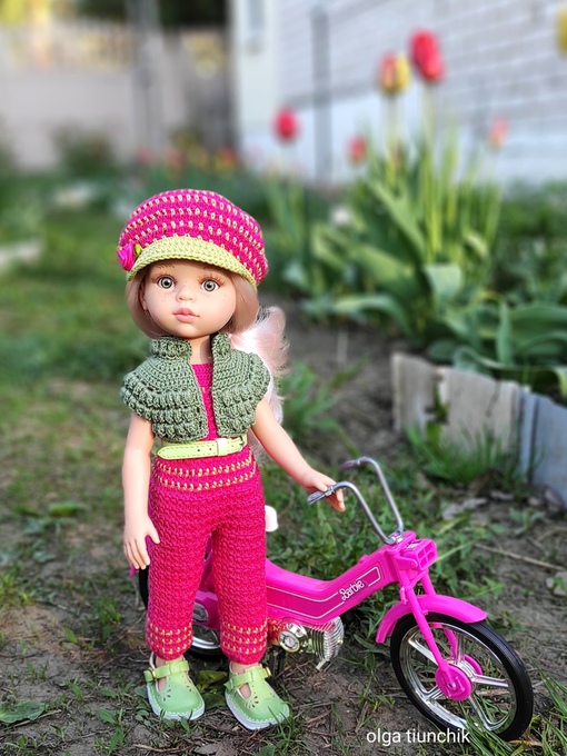 [Алины игрушки - вязание для кукол] Наряд Гаечка (Ольга Тиунчик)