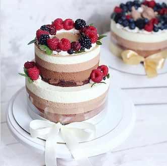 Бенто-торты "Три шоколада". Программа Расширенная (nezabudka_cake)