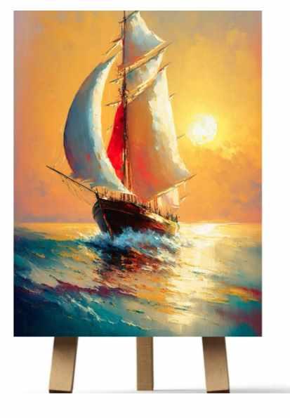 [Рисуем дома] Парусник (Ирина Шпакова)