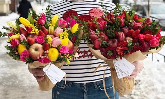 Фруктовый букет. Букетная нога (ohorosho)