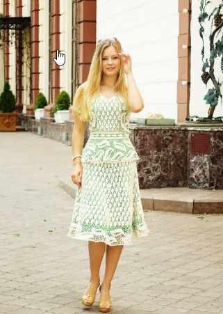 костюм Ландыши крючком (Анна Радаева)