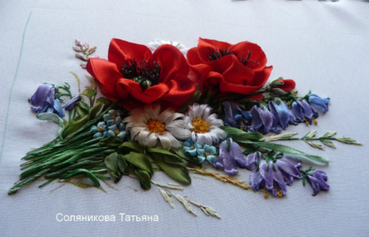 [Студия Соляниковой Татьяны] Букет Полевые цветы с маками (Татьяна Соляникова)