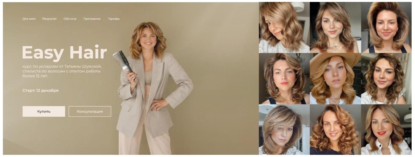 Easy Hair. Курс по укладке волос (Татьяна Шумская), фото 1 из 1.