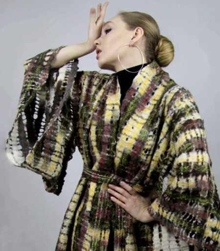 Создание сетчатых конструкций из кардочеса и пряжи (Регина Журавлева)