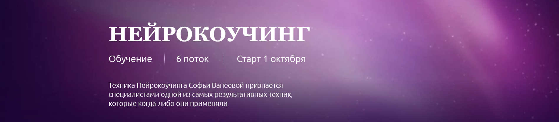 Нейрокоучинг 6.0. Тариф Для себя (Софья Ванеева)