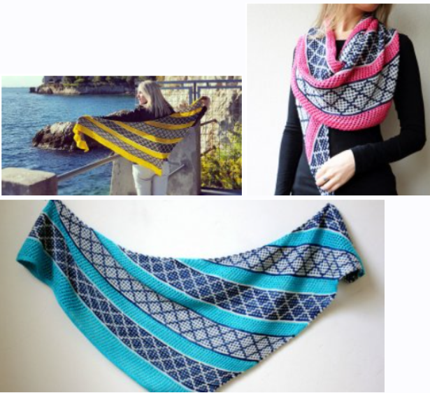 [Вяжи.ру] Шаль спицами Optimist