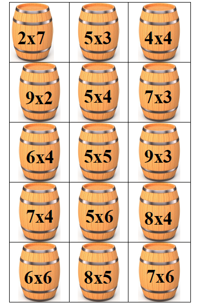 [Умные пособия] Лото. Бочонки с примерами на умножение и деление