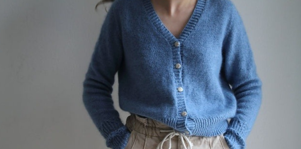 [Вяжи.ру] Кардиган на пуговицах Muscari (Sandrine C)